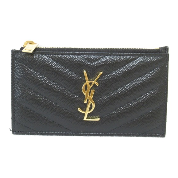 Yves Saint Laurent Handbags - Yves Saint Laurent Coin Purse in Leather Black